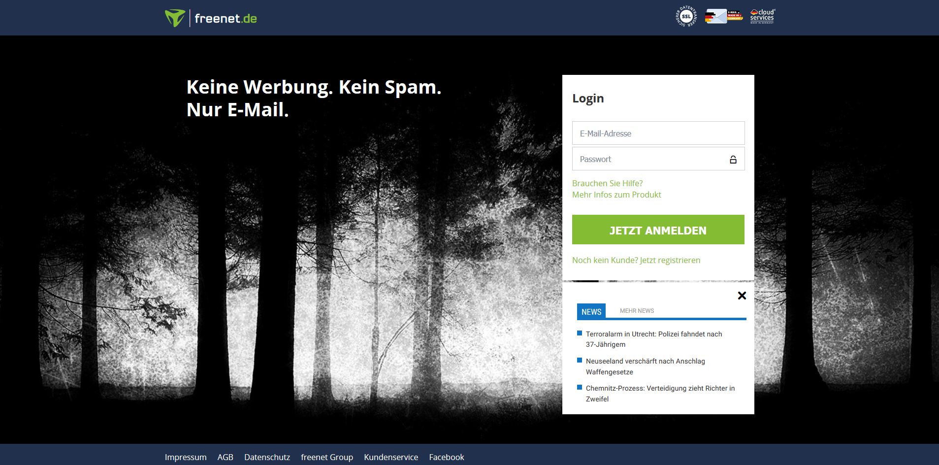 Screenshot 2 Power Login Seite