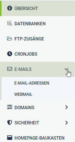 Screenshot  Schritt 1 - Menü öffnen