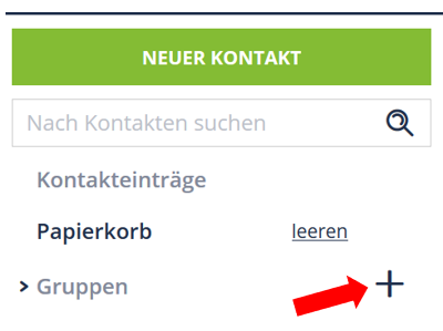 Screenshot Schritt 1 – Gruppe erstellen