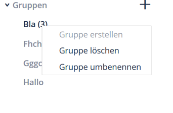 Screenshot Verteiler löschen oder umbenennen