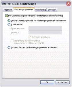 Screenshot Schritt 6 - Server erfordert Authentifizierung
