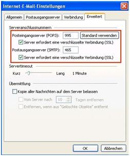 Screenshot Schritt 7 - Postausgangsserver einstellen