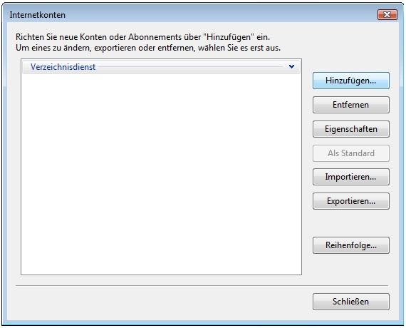 Screenshot Schritt 2 - Ein Konto hinzufügen