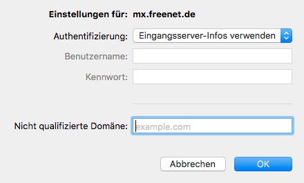 Screenshot Schritt 6 weitere Optionen...
