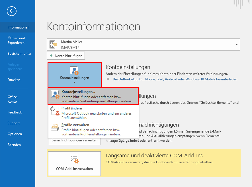 Screenshot Schritt 1