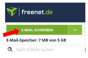 Screenshot Schritt 1 Email versenden schreiben