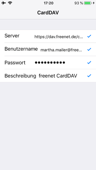 Screenshot Schritt 6 - Die Eingaben werden überprüft