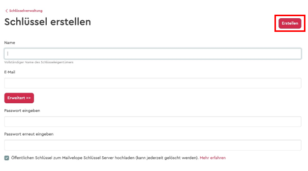 Screenshot 2 Schritt 6 – Schlüssel erstellen
