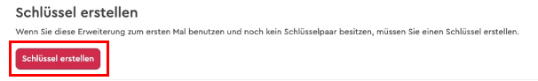 Screenshot Schritt 6 – Schlüssel erstellen