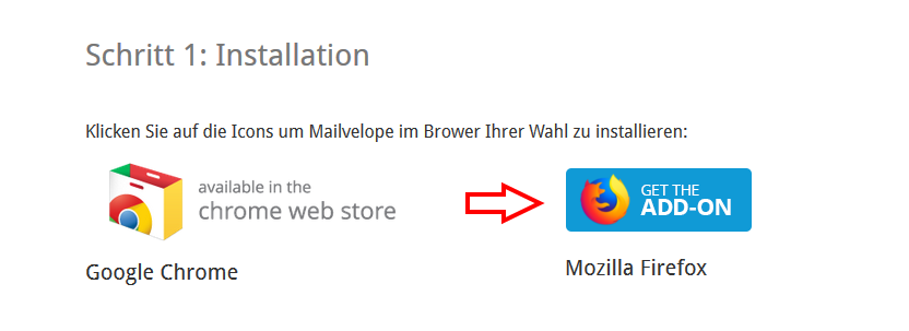 Screenshot Schritt 3 – Installation von Mailvelope