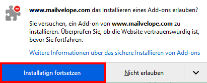 Screenshot Schritt 4 – Mailvelope als Software installieren