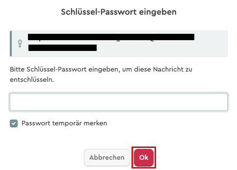 Screenshot Schritt 9 - Kennworteingabe