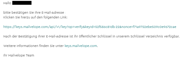 Screenshot 1 Schritt 10 - Verifizierung der E-Mail-Adresse