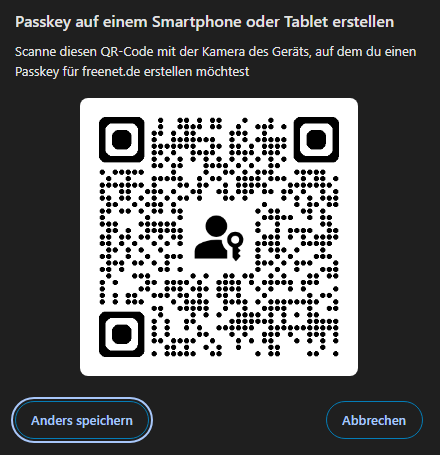 Passkeys einrichten Screenshot 3